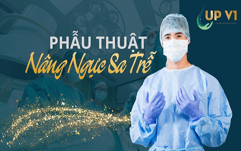 phẫu thuật nâng ngực sa trễ