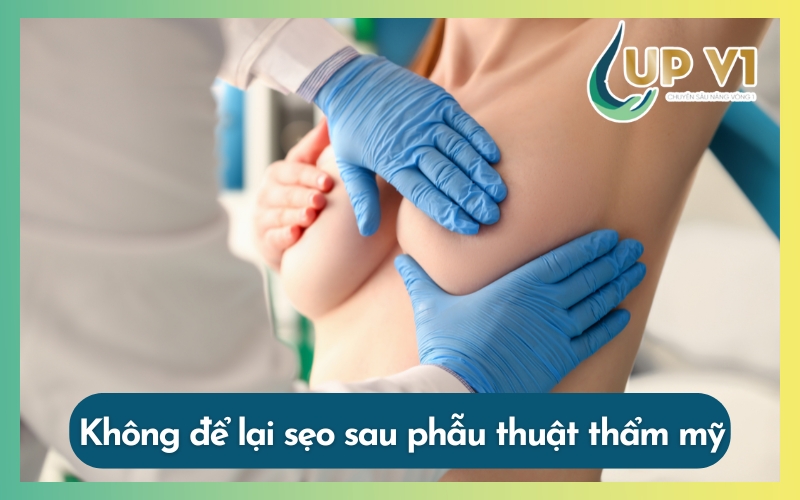 thu nhỏ nhũ hoa không sẹo