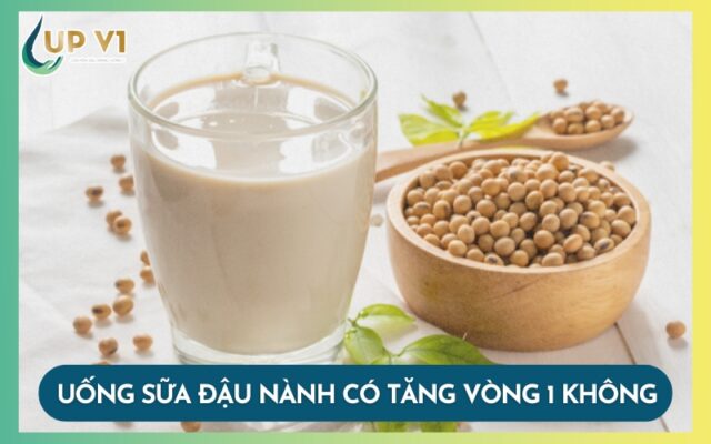 uống sữa đậu nành có tăng vòng 1 không