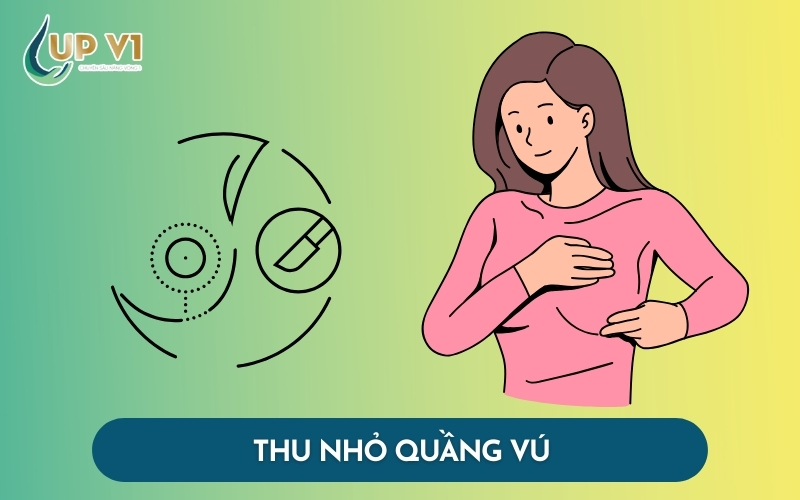 thu nhỏ quầng vú