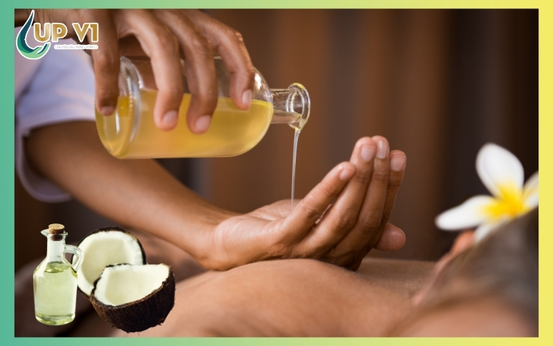 Massage với dầu dừa